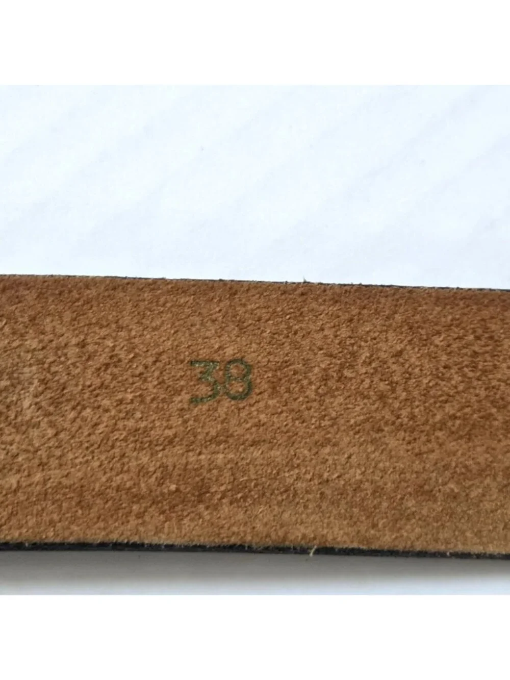 Royden Belt Mens 38 Beige Brown Camo Leather Hunting Camping Camouflage USA
